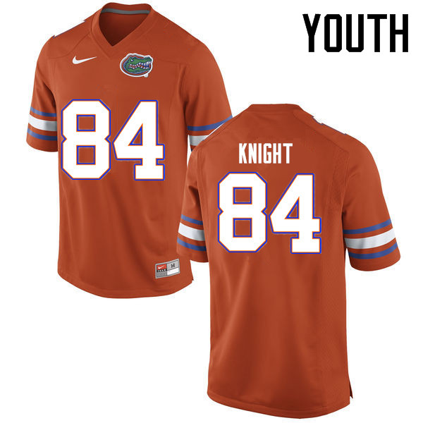 Youth Florida Gators #84 Camrin Knight College Football Jerseys Sale-Orange - Click Image to Close